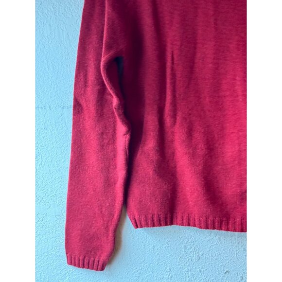 vintage Jamie Scott Red Argyle V-Neck long sleeve Sweater Small Made In India - Picture 10 of 11